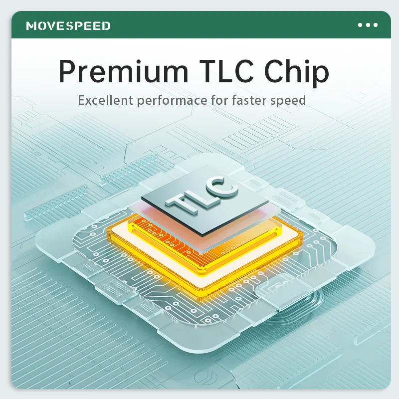 Портативный твердотельный накопитель MOVESPEED, USB 512 Type C портативный SSD ГБ Gen 2 Мб/с, внешний твердотельный накопитель SSD, жесткий диск для ноутбука, ПК, смарт-ТВ, 1 ТБ