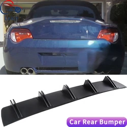 LAICY For Z4 E85 E86 Z8 2002-2008 Car Rear Diffuser Shark Fins Bumper Splitter Chin Spoiler Lip Black Shunt Rear Bumper Lip