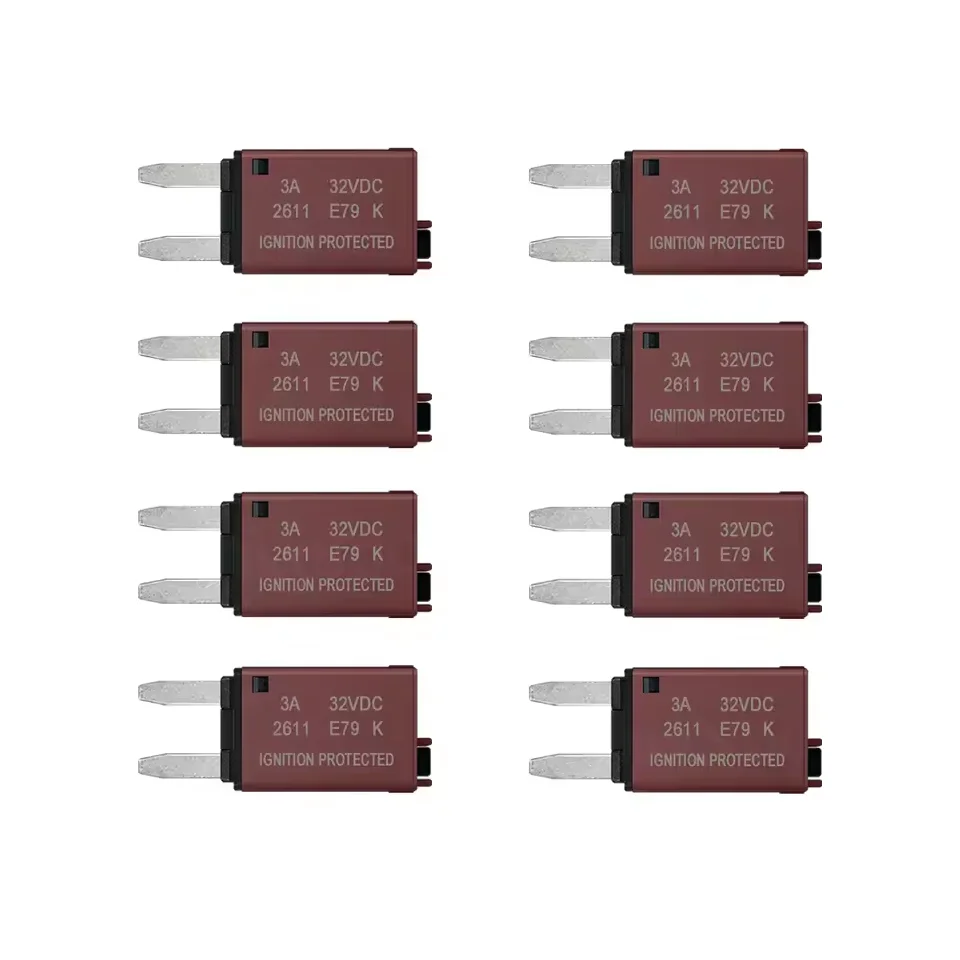 Manual Reset Mini ATM Circuit Breaker Blade Fuse 3A 5A 7.5A 10A 15A 20A 25A 30A Car Motorcycles Truck RV Yacht Ship Fuse-Link