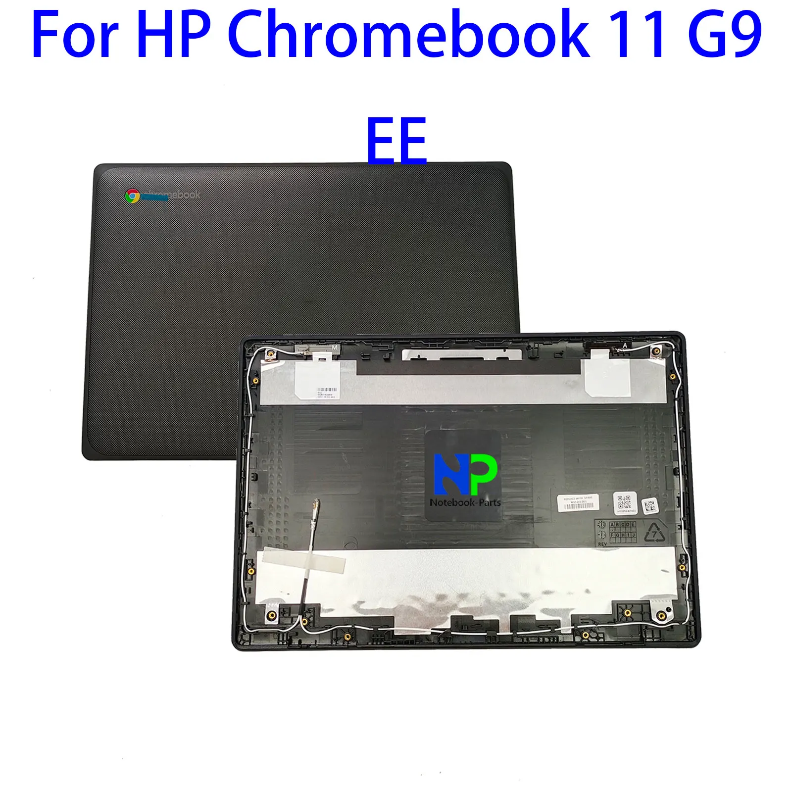 Nova capa traseira para hp chromebook 11 g9 ee 11.6 "lcd tampa traseira com antena preta M55115-001