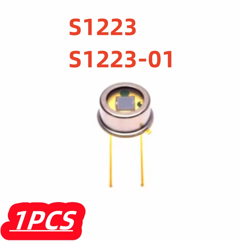 1Pcs/Lot 100% New S1223 S1223-01 DIP-2 Silicon PIN Photodiode Peak Wavelength 960nm 320nm-1100nm High Sensitivity