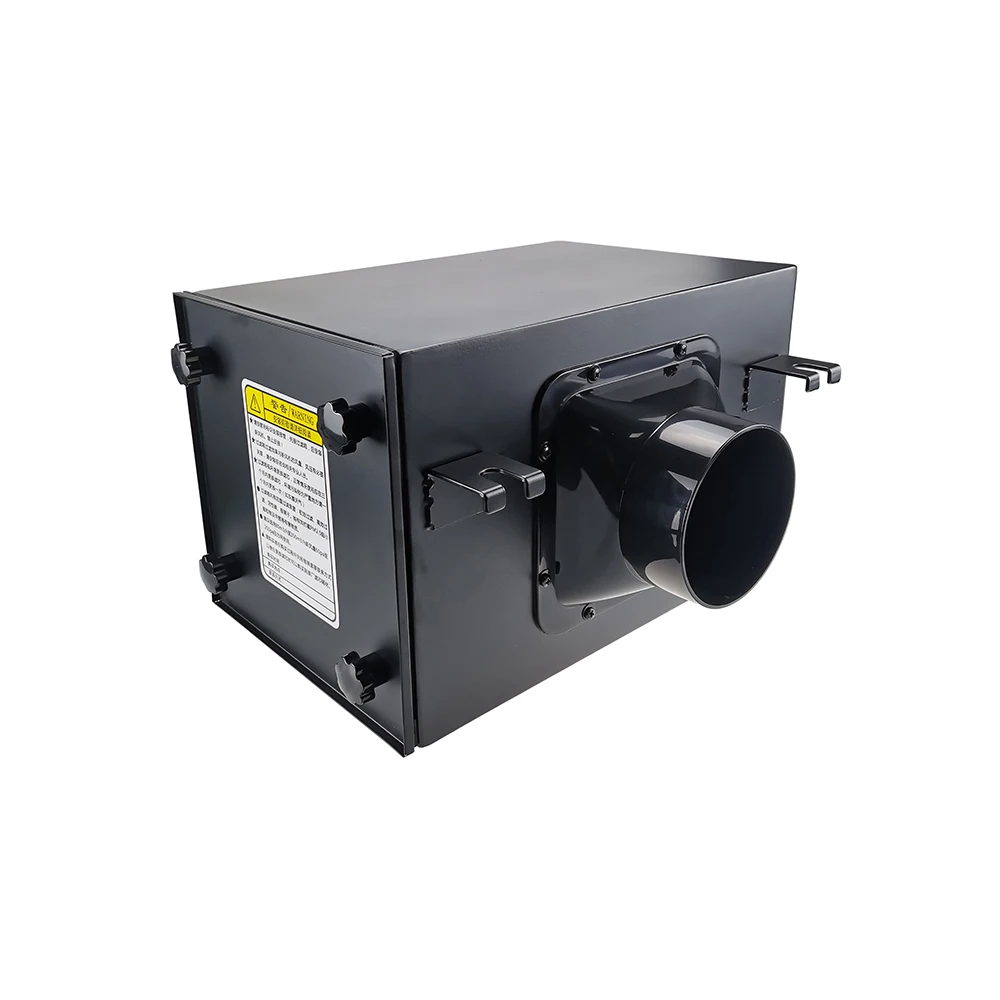 Fresh Air Intake Inline Filter Box With Pre-filter, Activated Carbon and HEPA filter For HVAC System to Intake Fresh Air