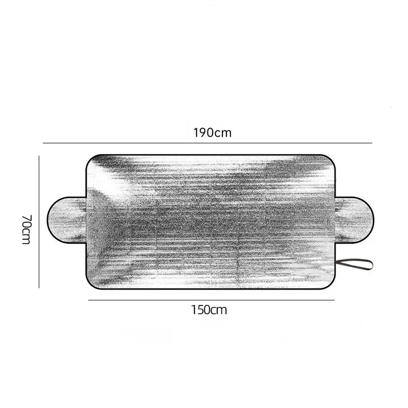 غطاء مطر عالمي للزجاج الأمامي للسيارة - حماية من الصقيع والثلج والمطر والشمس لمعظم السيارات وسيارات الدفع الرباعي، قطعة واحدة من غطاء الزجاج الأمامي للسيارة #4