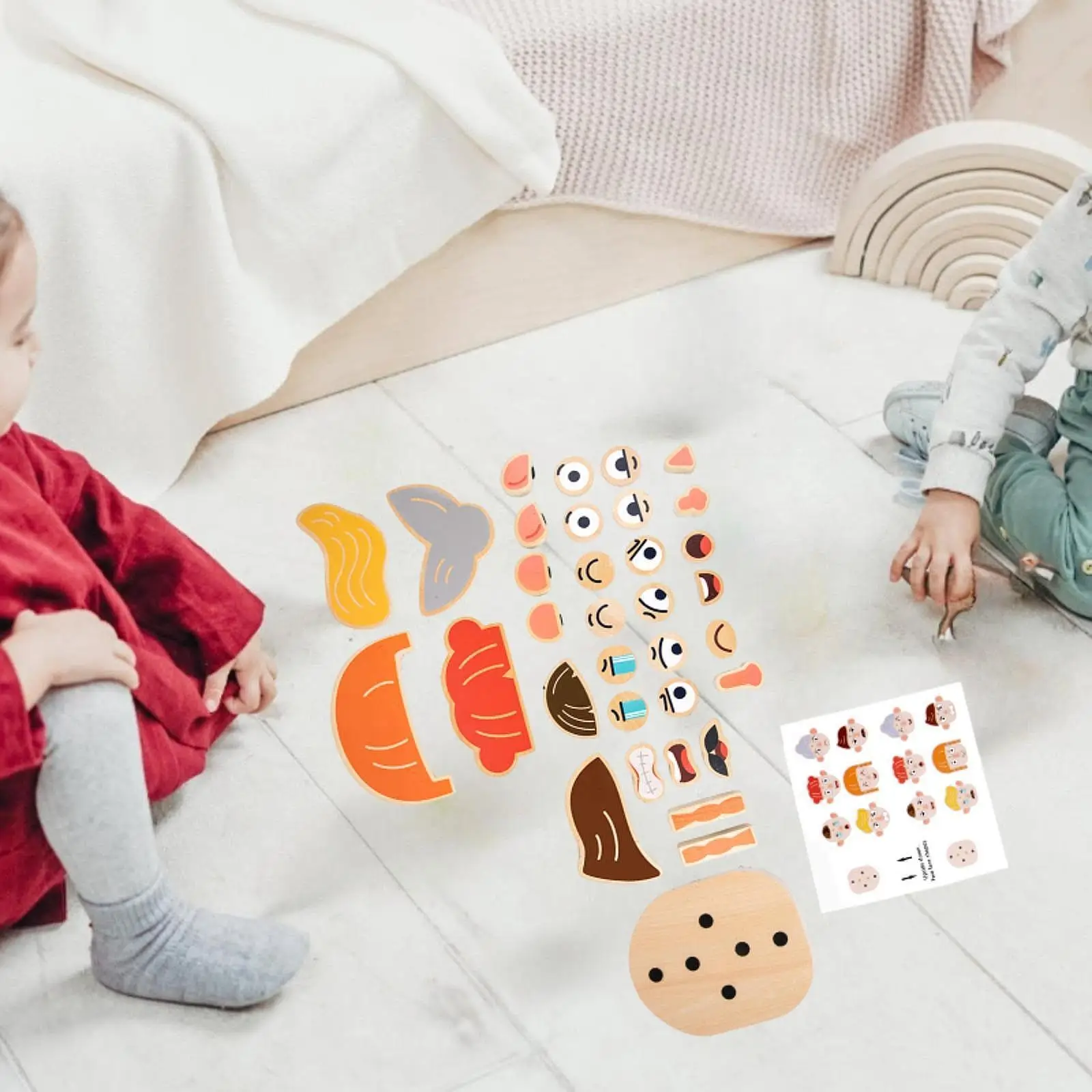 

Пазл-головоломка с меняющимися лицами, развивающая игрушка для дошкольников, малышей и дошкольников младшего возраста