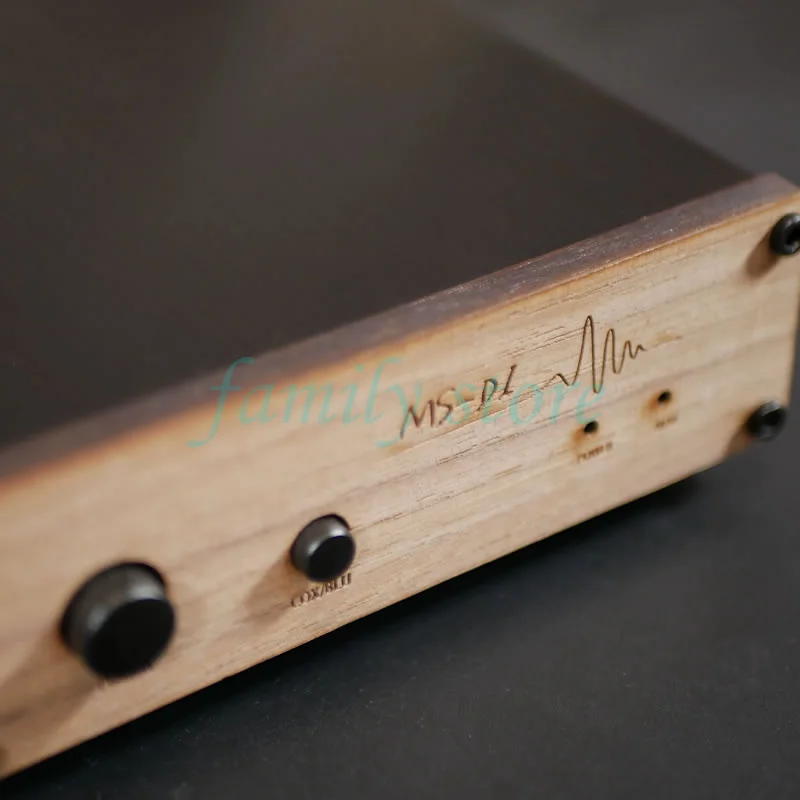 Solid wood panel MS-D1 Bluetooth HiFI DAC decoder, USA op amp, Bluetooth coaxial USB input, output signal: 2V RMS