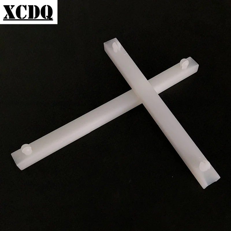 

10pcs PC Board Nylon Snap-In Guide Rail Long Fixing Strip Groove Current Box Circuit Board Plastic Card Channel Slot Track