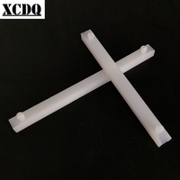 10pcs PC Board Nylon Snap-In Guide Rail Long Fixing Strip Groove Current Box Circuit Board Plastic Card Channel Slot Track