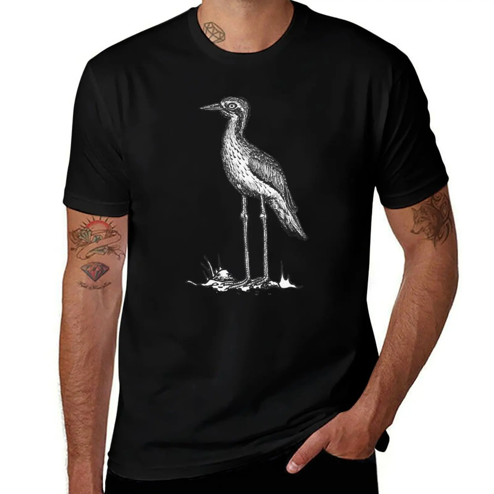 

Футболка высокого качества из хлопка Stone-Curlew аниме футболка рубашки с кущами