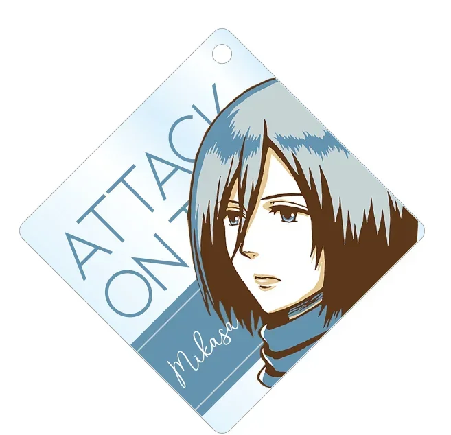 เกม Jean Erwin พวงกุญแจตุ๊กตาอะนิเมะ Levi Mikasa Eren Yeager Armin พวงกุญแจอะคริลิคสําหรับของขวัญ