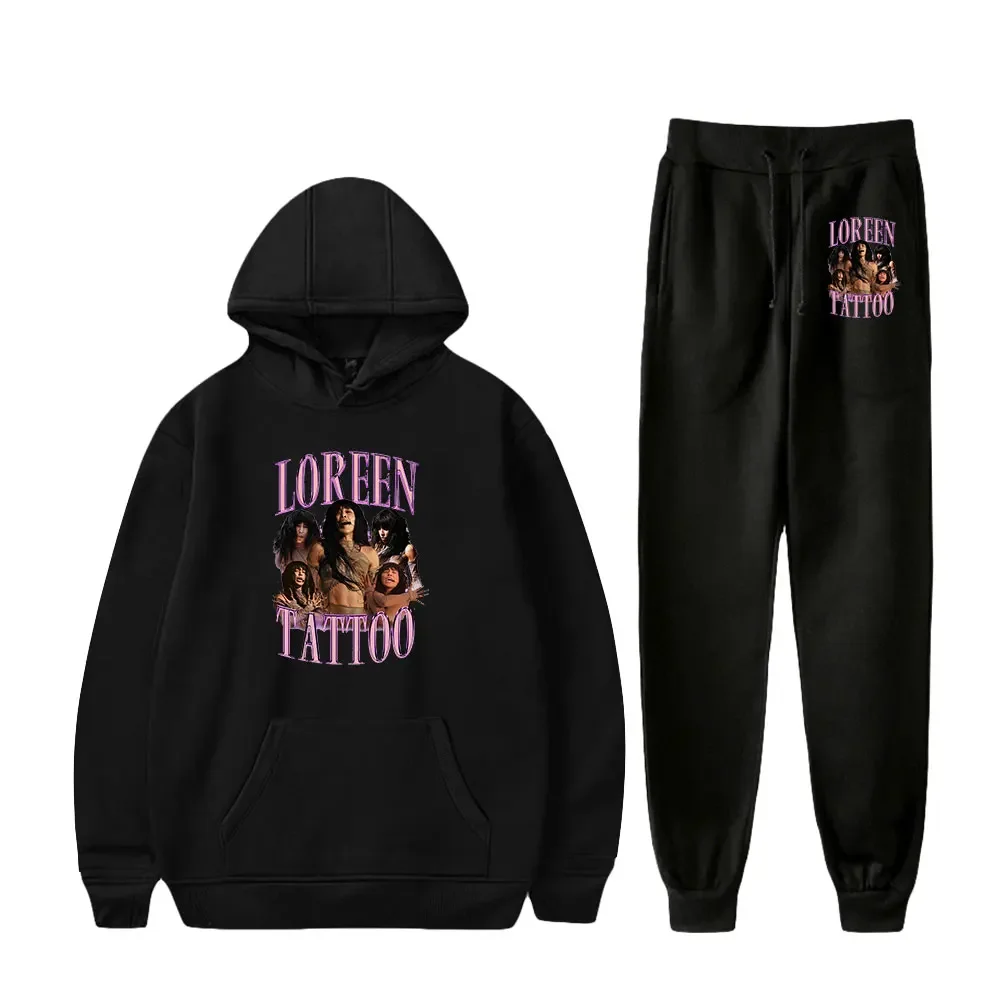 Loreen Merch 2 Delige Sets Trainingspak Heren Sweatshirt Met Capuchon En Broek Pullover Hoodie Sportkleding Pak Ropa Hombre Casual Heren Kleding