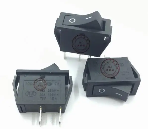 

2-контактный 2-позиционный пластиковый корпус ввода-вывода SPST кулисный переключатель 15A/30A 250 В переменного тока