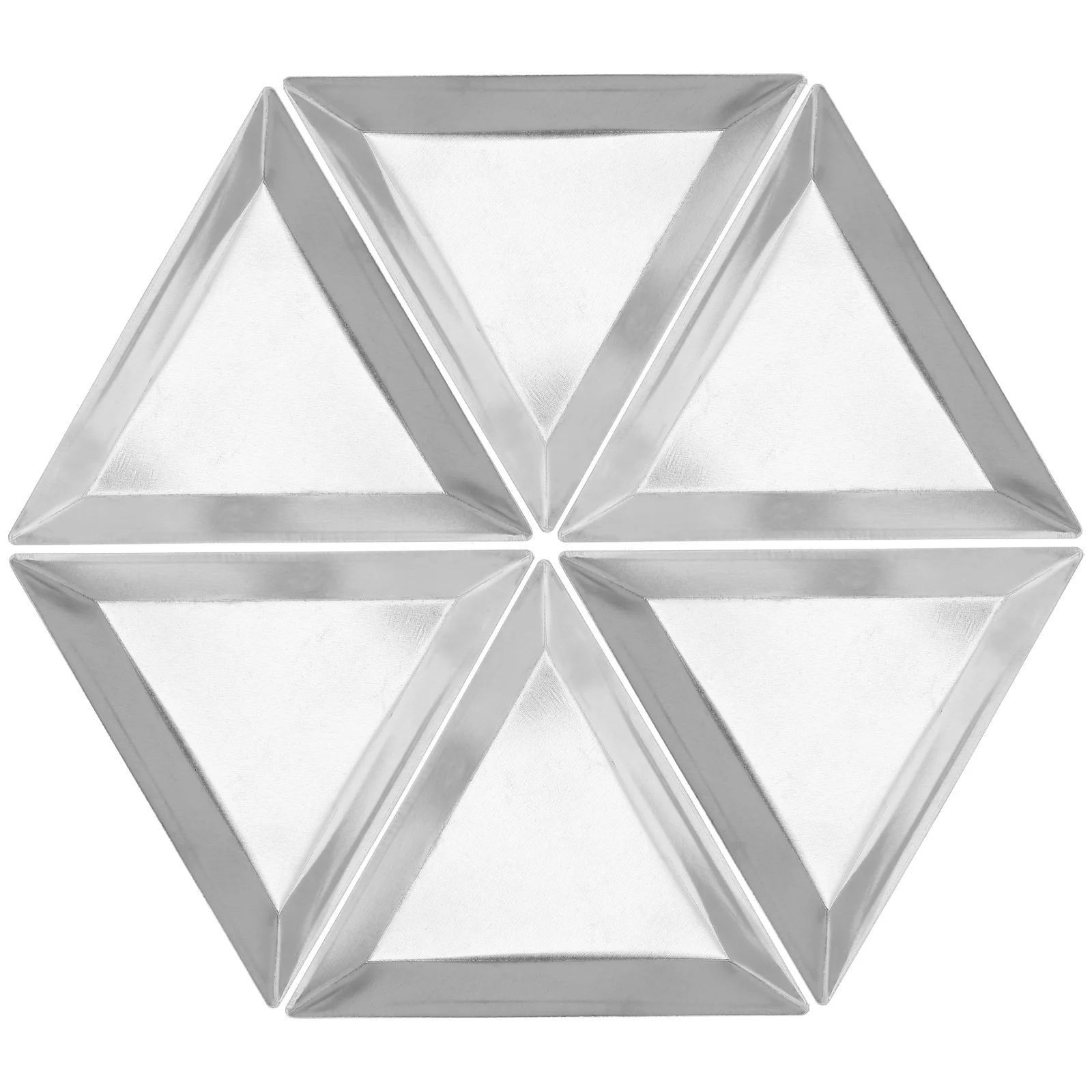 6Pcs Stainless Steel Weigh Boats Compact Tray High Precision Jewelry Scale Dish Mini Powder Weighing Dishes for Lab Liquid