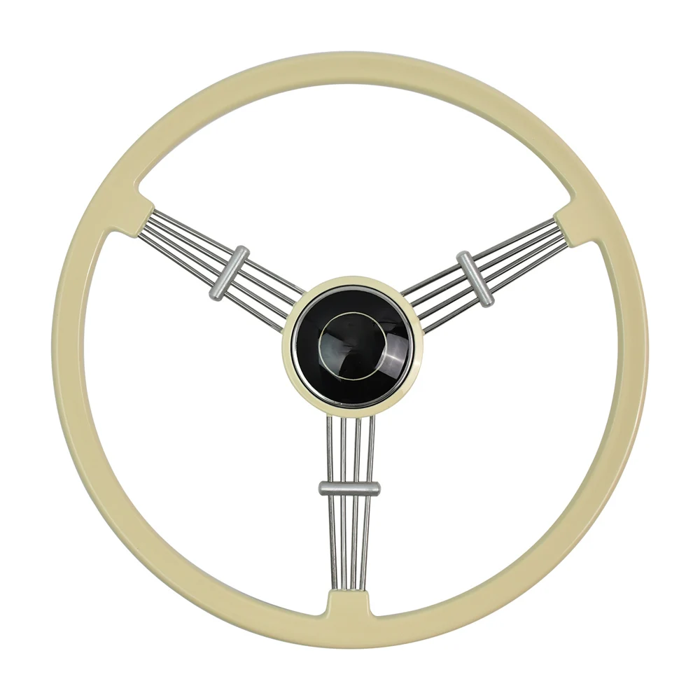 

400mm Vintage Classic White Steering Wheel For Porsche 356 A B C 1950-1966For Volkswagen Beetle VW Bug Karmann Ghia Type 3 1962
