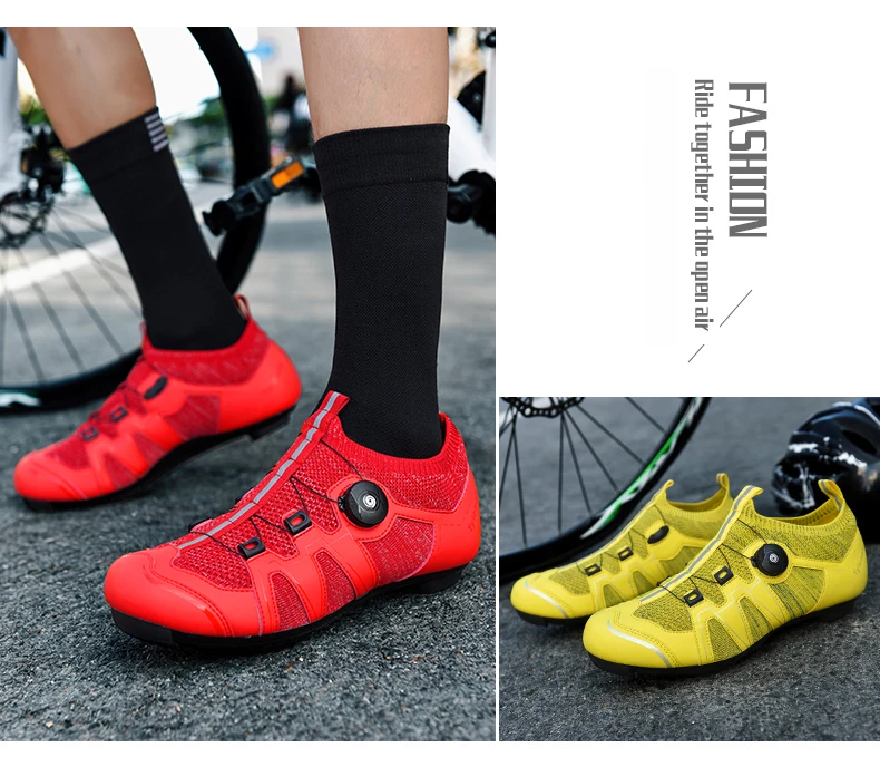 Männer MTB Radfahren Schuhe Atmungsaktive Stollen Rennrad Schuhe Racing Geschwindigkeit Turnschuhe Frauen Mountainbike Schuhe für Shimano SPD SL – Detail 3