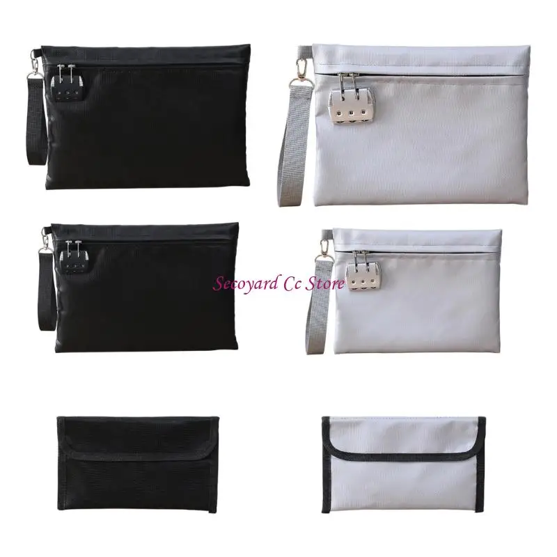 N3UC Small Fireproof File Organizers Water Resistant Business Travel Essential