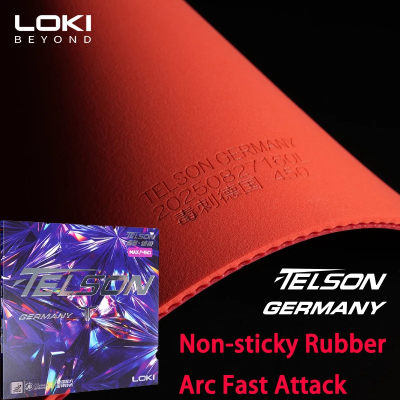 

LOKI Telson Table Tennis Rubber Sheet Pips in Stinger German Astringent Rubber Backhand Fast Attack Cake Sponge Non Sticky