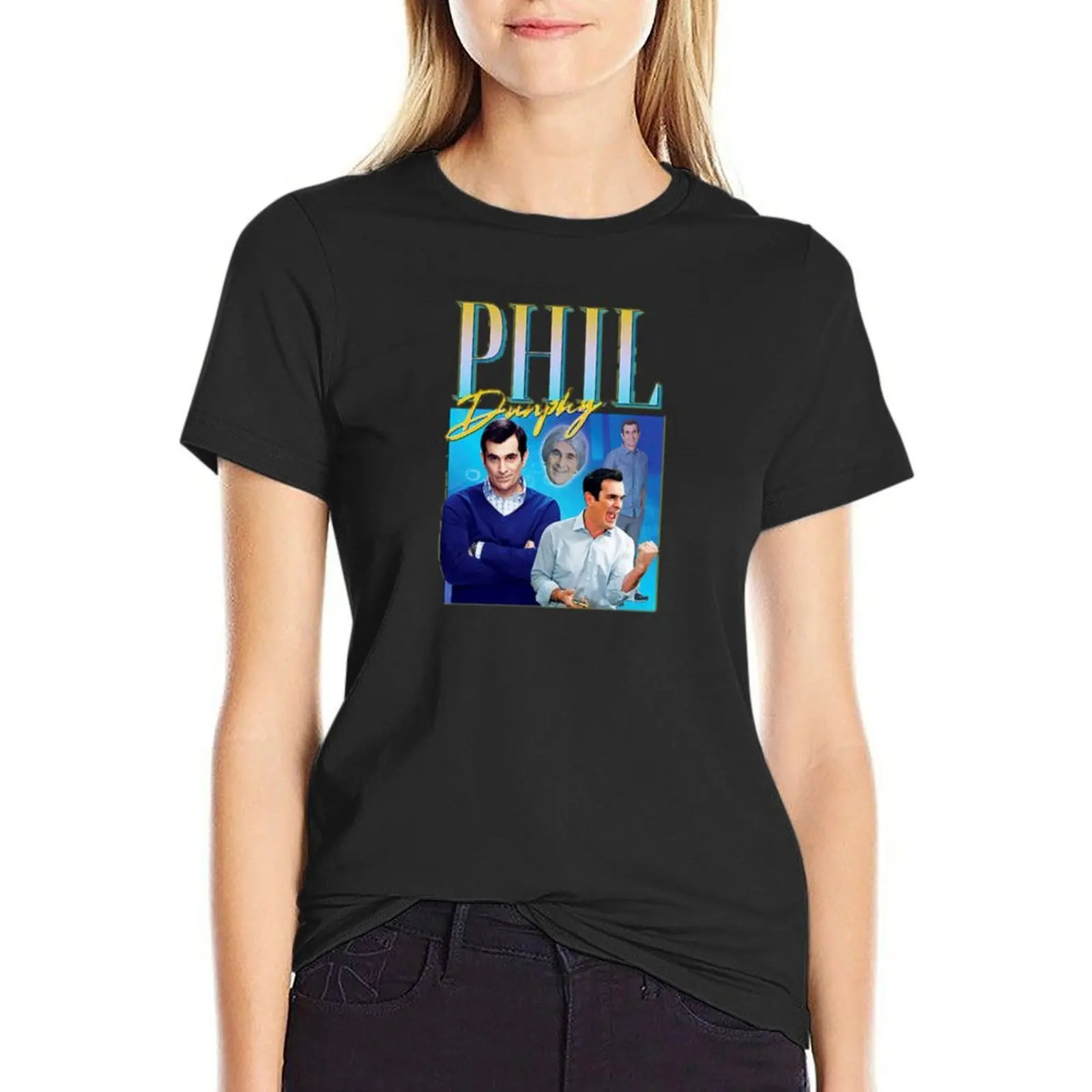 Phil-Dunphy-Homage, modern family T-Shirt sublime funny Top Women