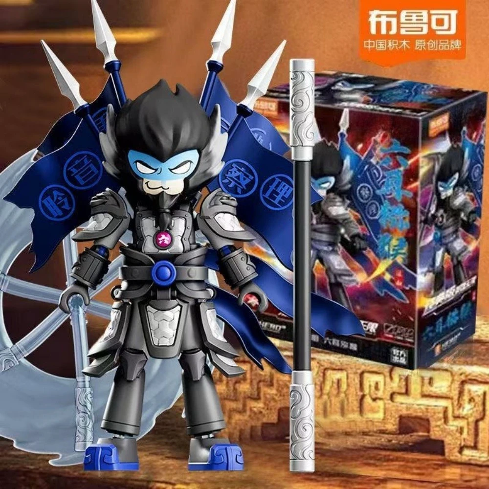 Blokees Block Heroes ilimitado Lu Bu Liu Bei Anime modelo de ensamblaje periférico decoración de escritorio regalos sorpresa para niños Juguetes