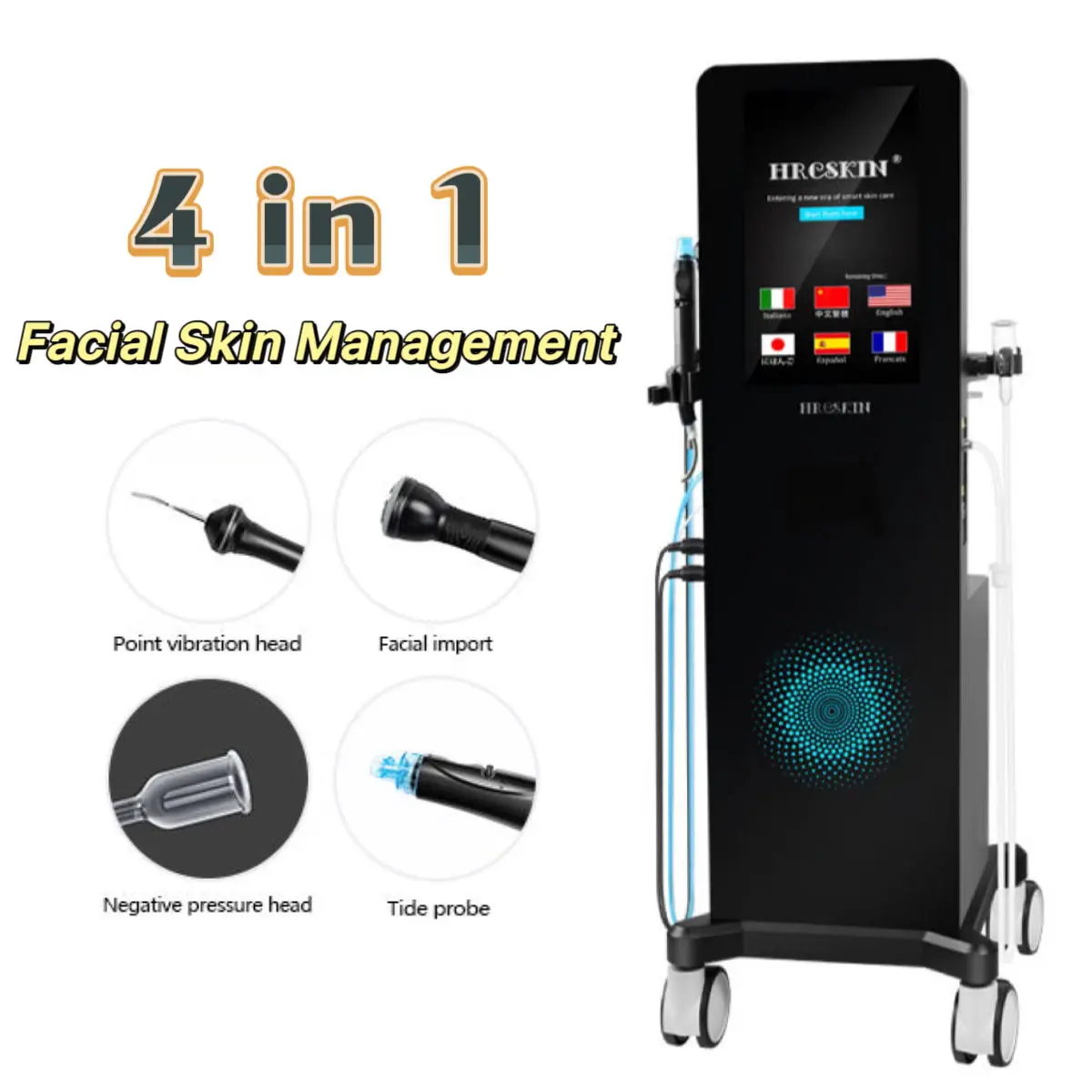 Best Hydra Beauty Facial Machine with Aqua-Light for Professional Facial Skin Care Pore Cleansing and Skin Rejuvenation