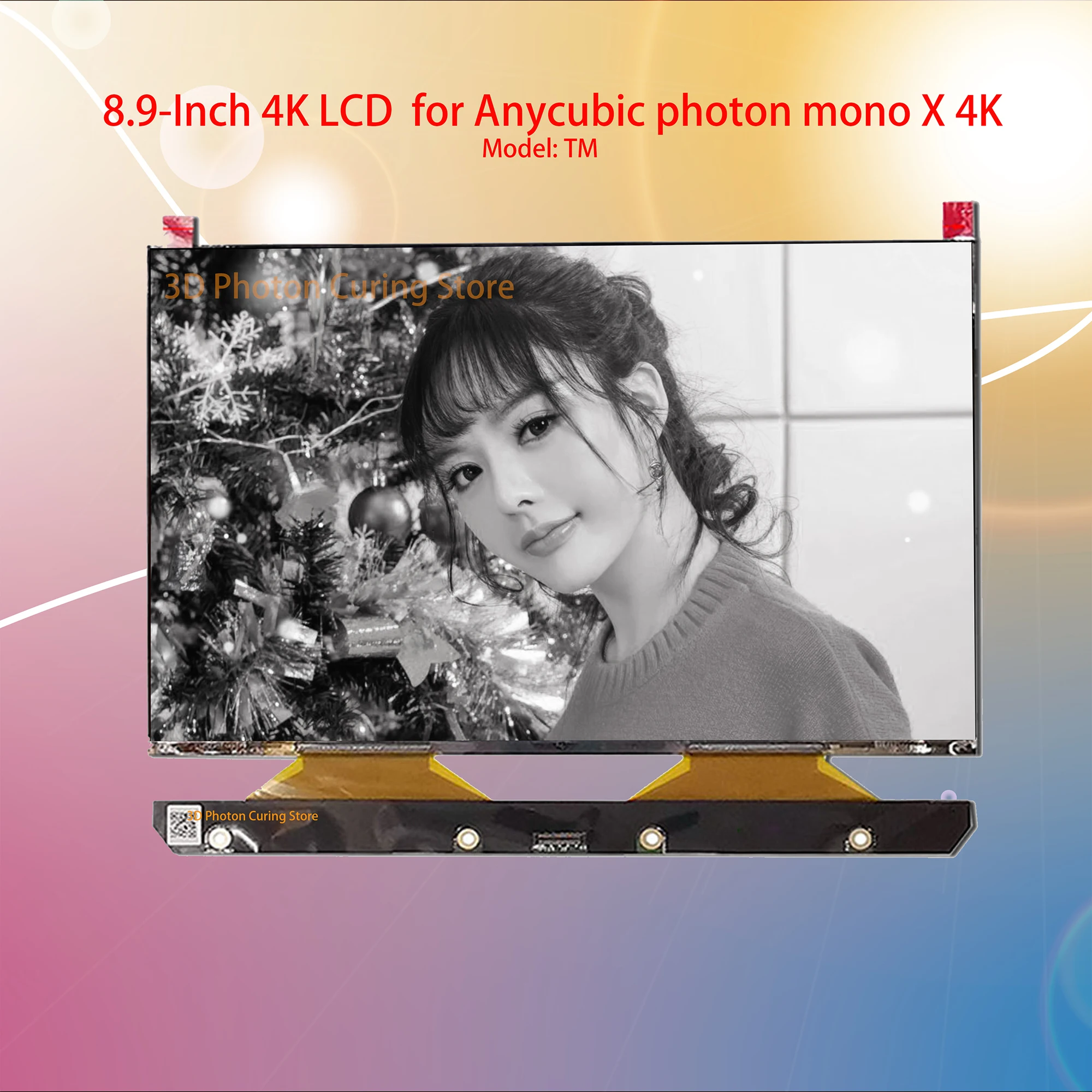 CREALITY3D HALOT-SKY Mono 3D Printer UV Photocuring 4K LCD TIANMA8.9inch LCD Resin LCD Screen the Back with 5mm Glass Cover/OCA