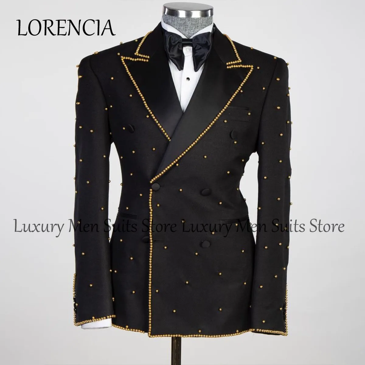 

Luxury Diamond Men Suits for Wedding Party Wear Dinner Groom Tuxedos Dresswear 2 Pieces Sets Bridegroom Prom Blazers Male