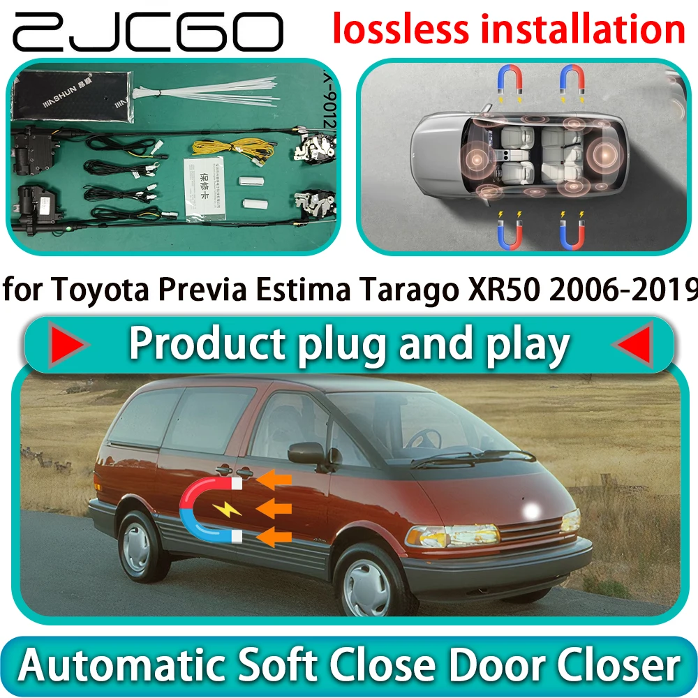 

for Toyota Previa Estima Tarago XR50 2006-2019 Auto Pull Soft Close Door Kit Power Latch Electric Door Catch Soft Closing Assist
