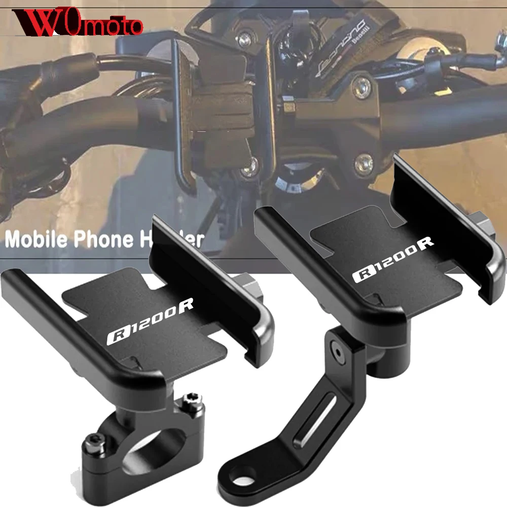 

Для BMW R1200R R1250R 2008-2025 2019 2020 r1200 r r1250 r аксессуары руль мотоцикла держатель мобильного телефона GPS подставка кронштейн