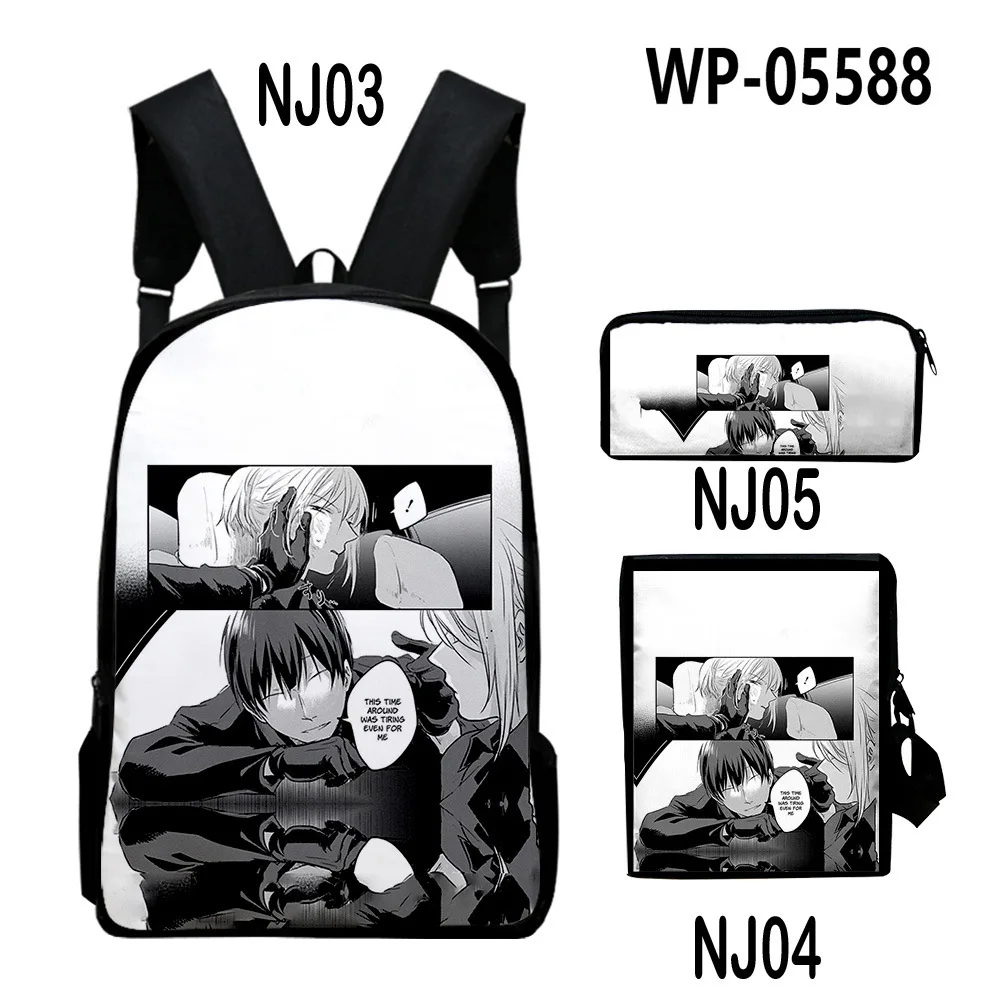 Classic Popular Love of Kill 3D Print 3pcs/Set pupil School Bags Laptop Daypack Backpack Inclined shoulder bag Pencil Case