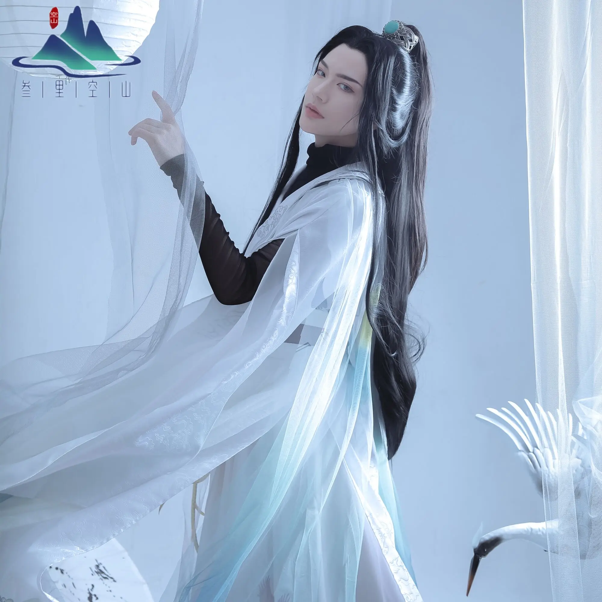 Anime Er Ha And His White Cat Master Chu Wanning Cosplay Costume TGCF Xie Lian White Clothes Mo Dao Zu Shi Halloween Han Fu