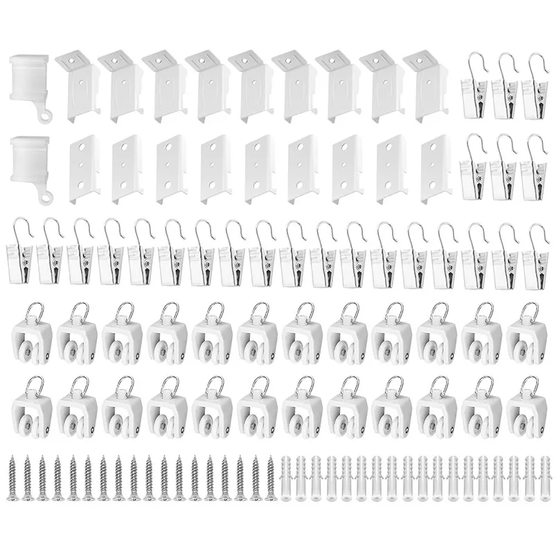 Flexible Ceiling Curtain Accessories Bendable Curtain Track Accessories Set