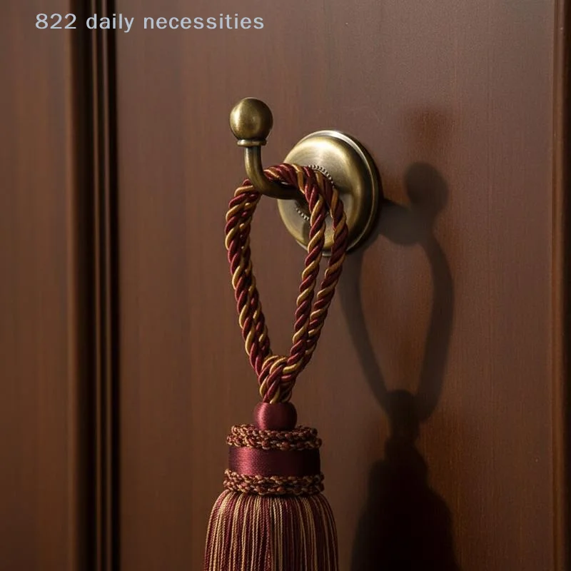 convenient 1PCS Metal Curtain Holdback Hooks Zinc Alloy Wall Tie Back Hanger Holder for Window Drapes Living Room Elegant Design