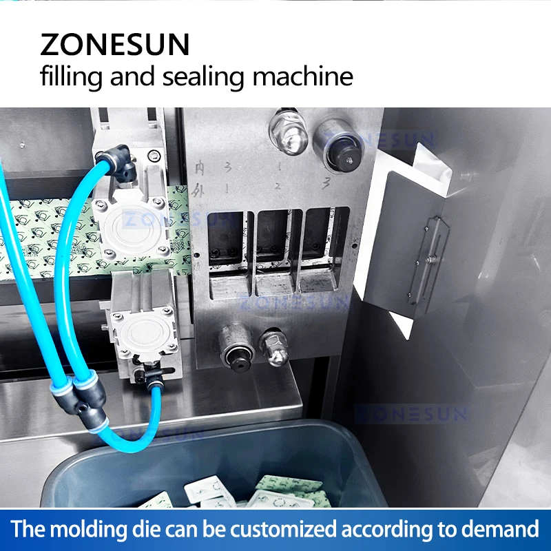 Машина для наполнения и запечатывания Zonesun, легкая упаковка с одной дозой для жидкости и кремового продукта