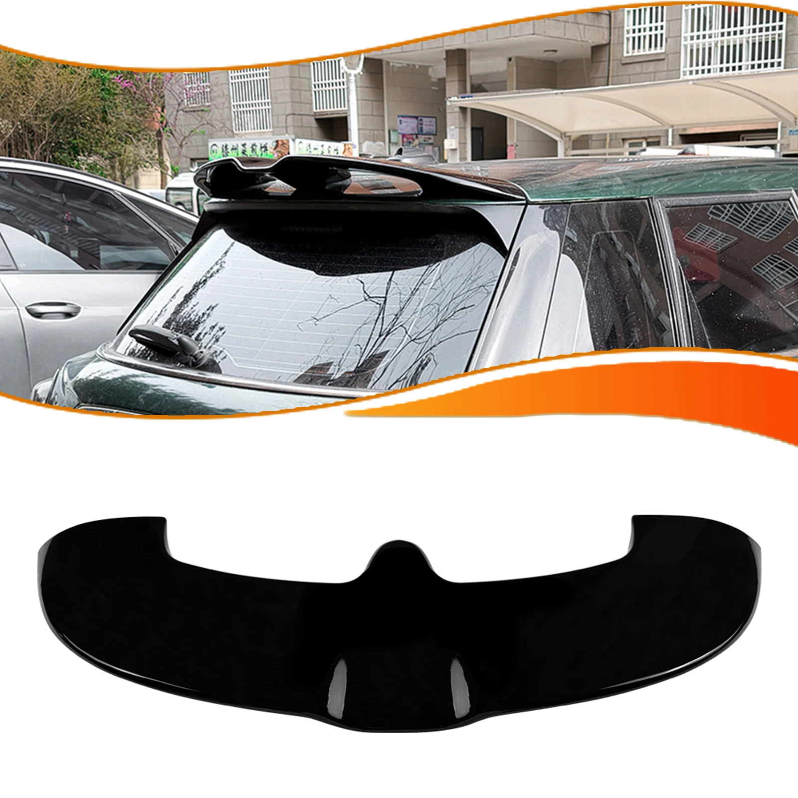 

Глянцевый черный/карбоновый спойлер на крышку багажника для Mini One JCW F55 F56 2014-2024, накладка на задний бампер