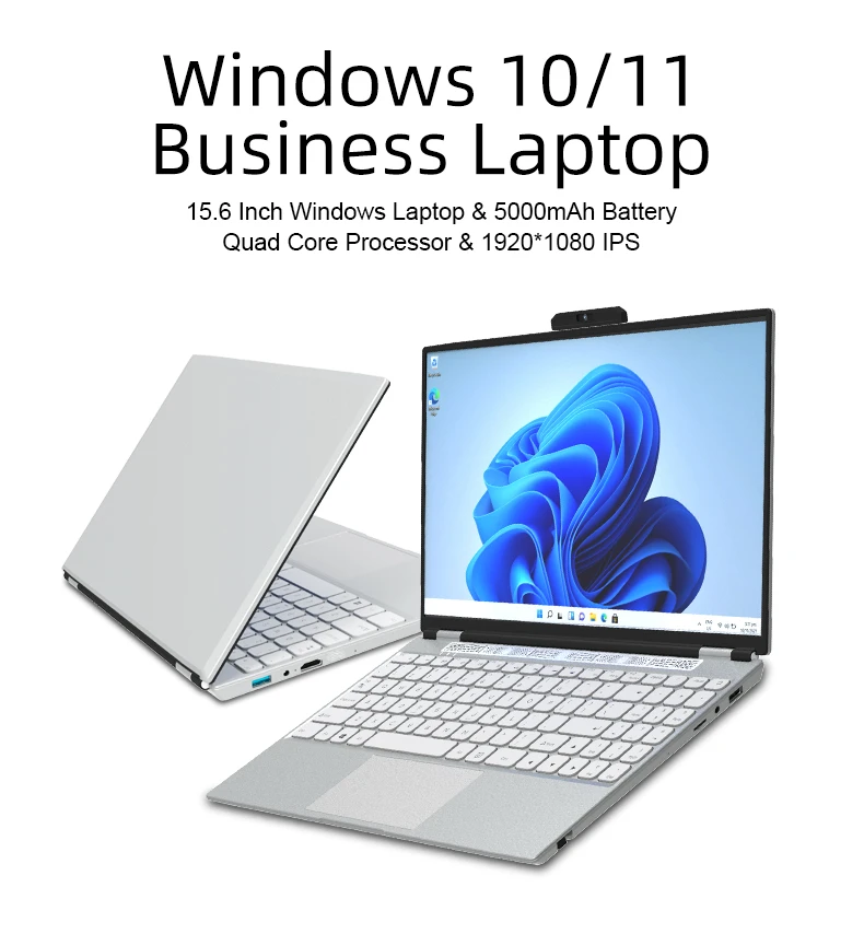 2023 ultraciency laptopy biurowe przenośne notebooki komputer z systemem Windows 11 15,6 cala Intel Celeron N5105 16GB DDR4 1TB kamera Hider