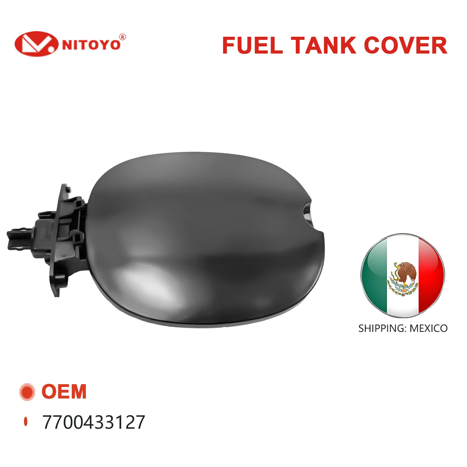 NITOYO Tapa del depósito de combustible para Renault Thalia MK1 1999-2010, Renault Clio II 1999-2008, Nissan Platina Gasolina 7700433127