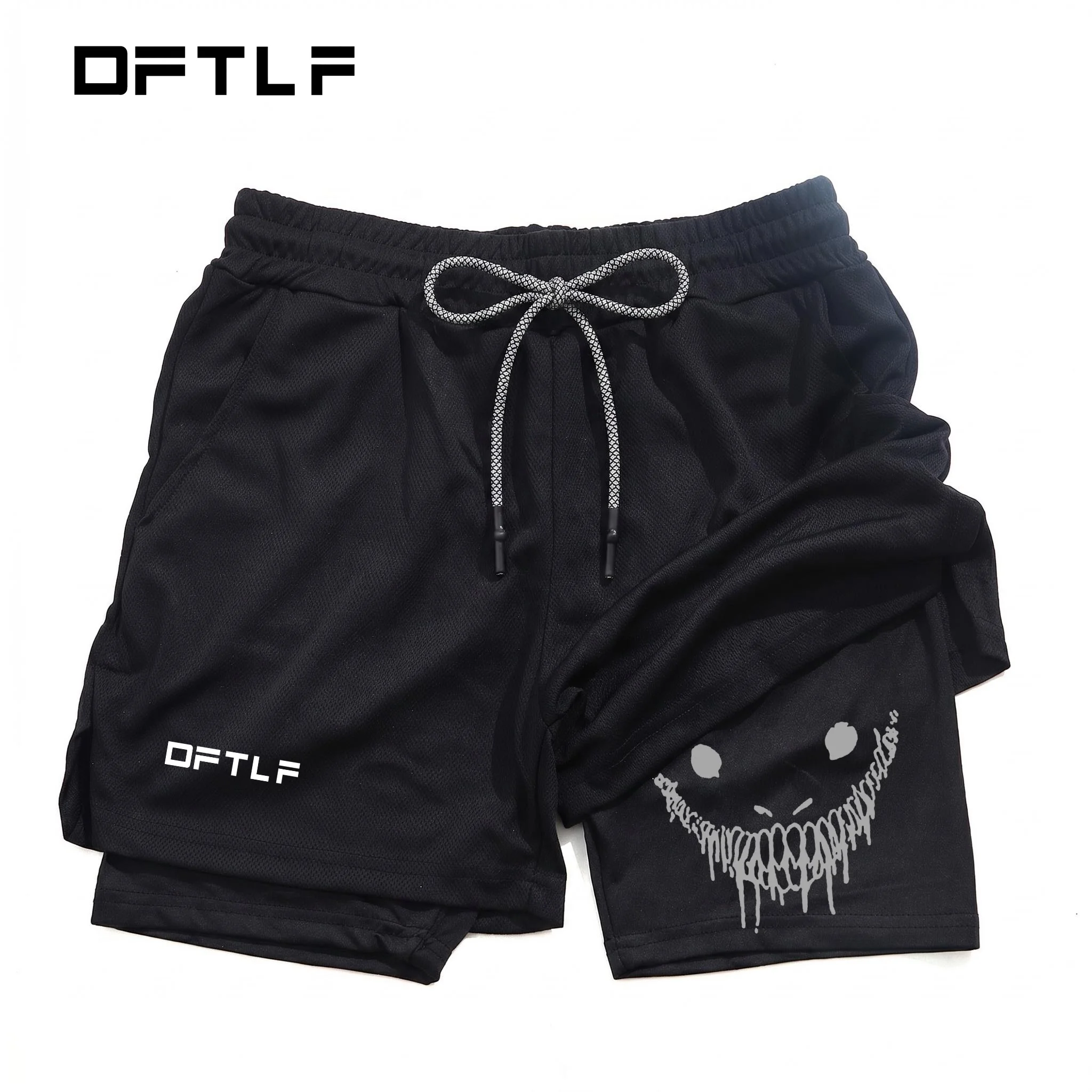 DFTLF Men's Running and Sports Shorts Gym Training 2-in-1 Quick drying Multi functional Double layered Promotion Latest Hot Sale