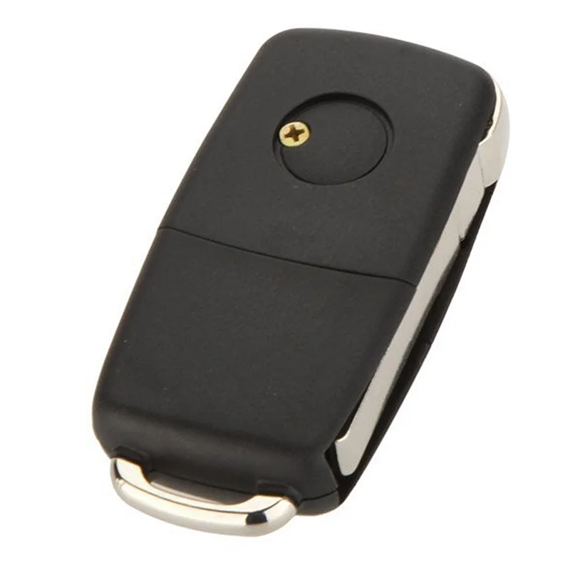

5X 2 Button Keyless Entry Remote Flip Folding Car Key Fob Shell Case And Button Pad Compatible With Golf MK4 Bora