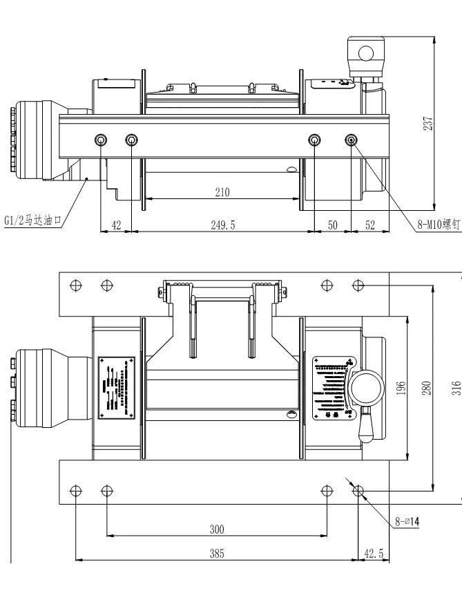 Wciągnik hydrauliczny wciągnik 4 t wciągnik wciągnik części do ciągniki rolnicze