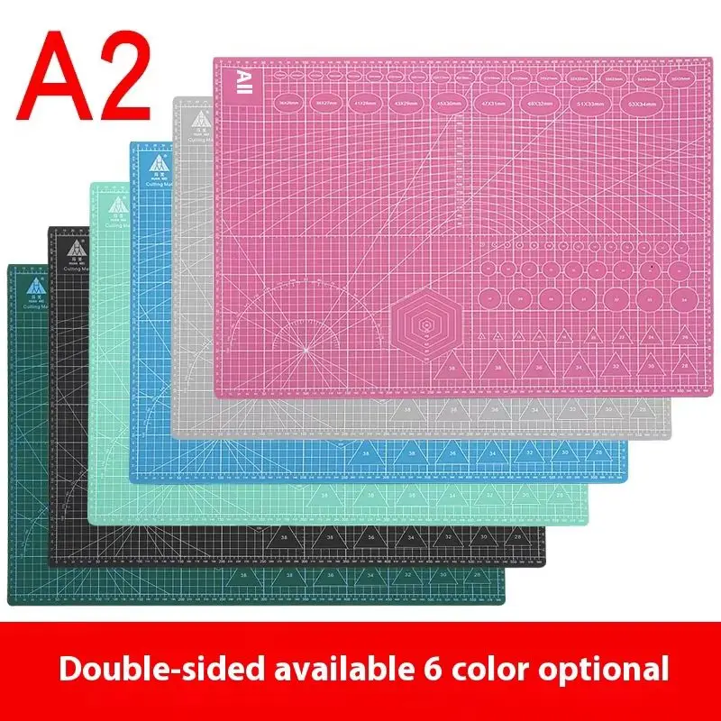 A2 60x45cm Cutting Boards Self-Healing Grid Line Cutting Mats Craft Card Multicolor Double-Sided Desktop Manual Cutting Pads