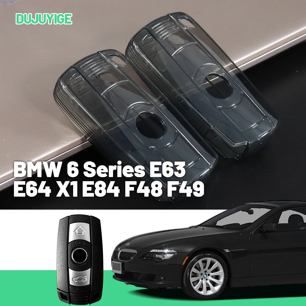 

Clear TPU Car Key Case For BMW 6 Series E63 E64 X1 E84 F48 F49 X5 E70 X6 E71 Key Fob Cover Protector Shell Auto Accessories