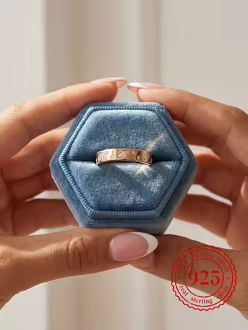 925 Sterling Silver Sparkling Fashionable Geometric Zircon Ring For Women Engagement Wedding Luxury High Quality Fine Jewelry