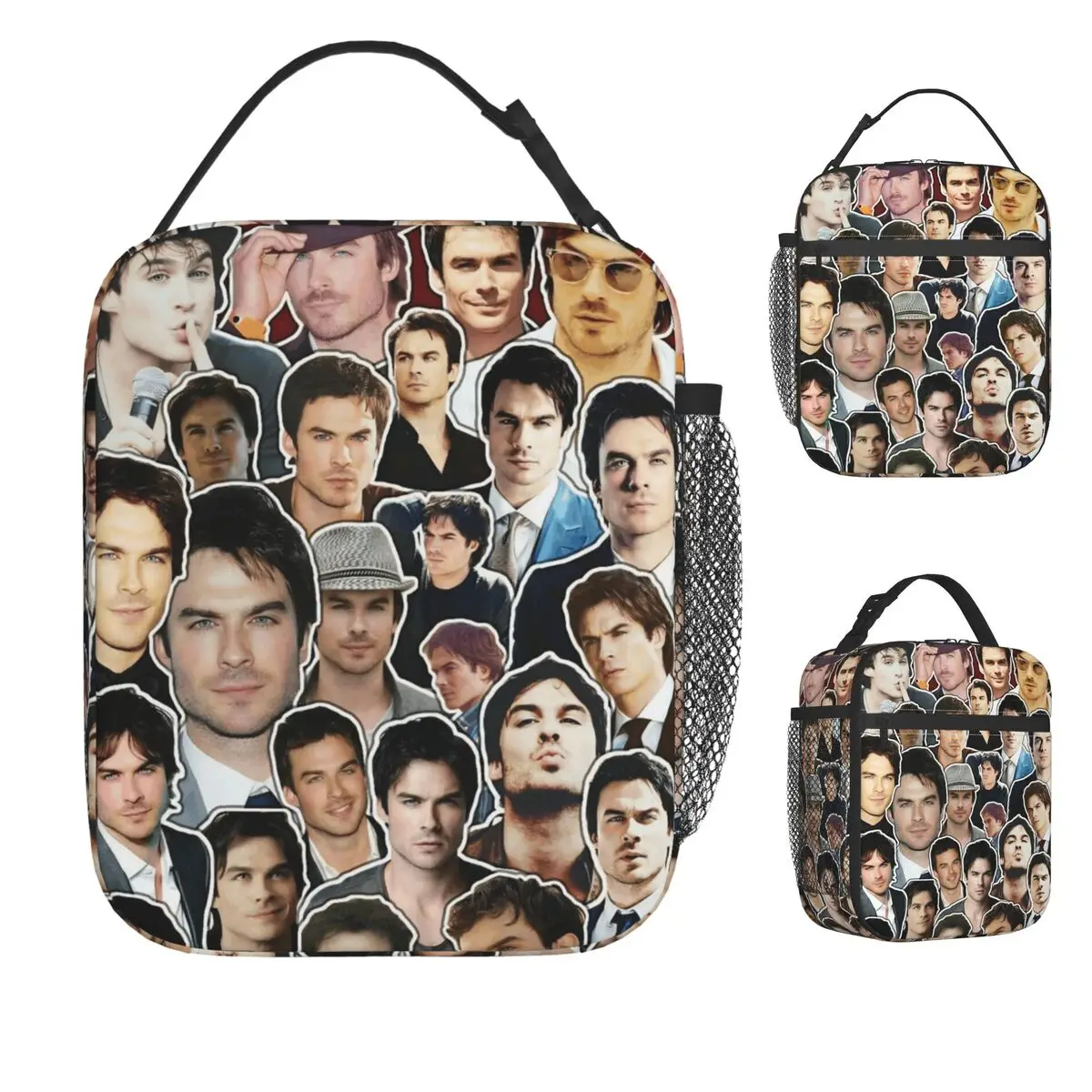 

The Vampire Diaries Damon Salvatore TV Series Lunch Bag Casual Lunch Box For Child Convenient Cooler Bag Thermal Lunch Bags