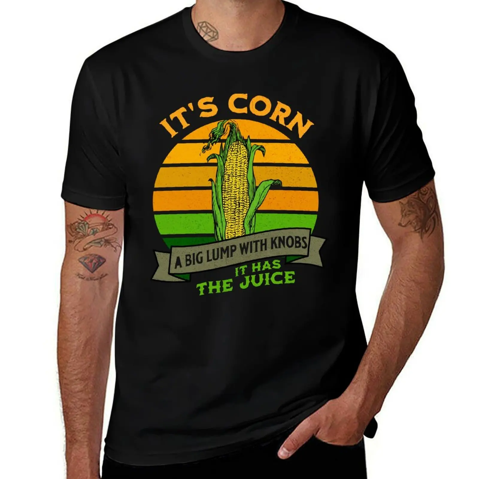 

Funny Corn - Retro Vintage It Has The Juice It’s Corn T-Shirt t shirt man casual t shirts with prints T-Shirt