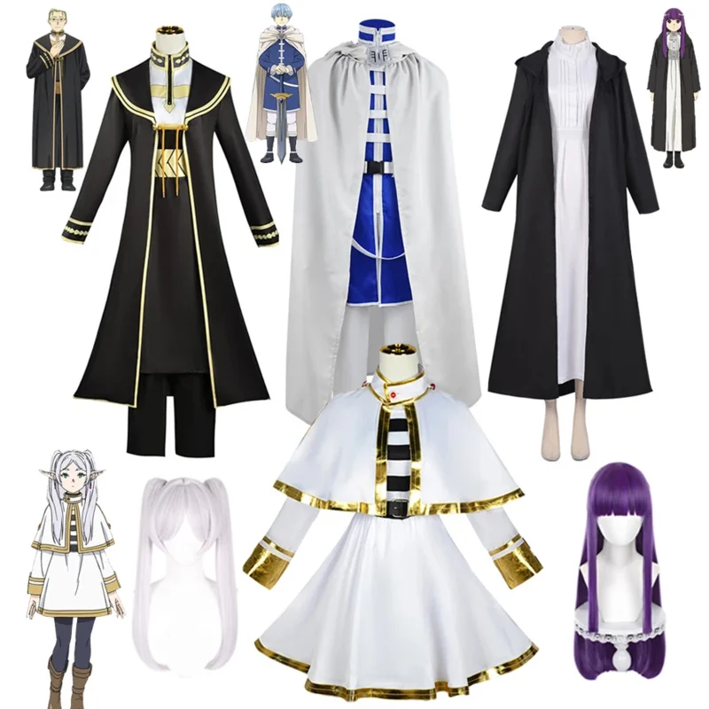

Frieren Cosplay Costume Frieren At The Funeral Himmel Heiter Fern Cosplay Clothes Dress Wig Anime Cosplay Halloween Outfits