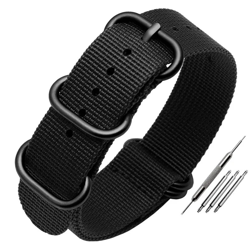 Nylon strap 18mm 20mm 21mm 22mm 23mm Watch Band Waterproof Watch Strap for Nylon Army Sport Watch For Seiko No. 5 Citizen