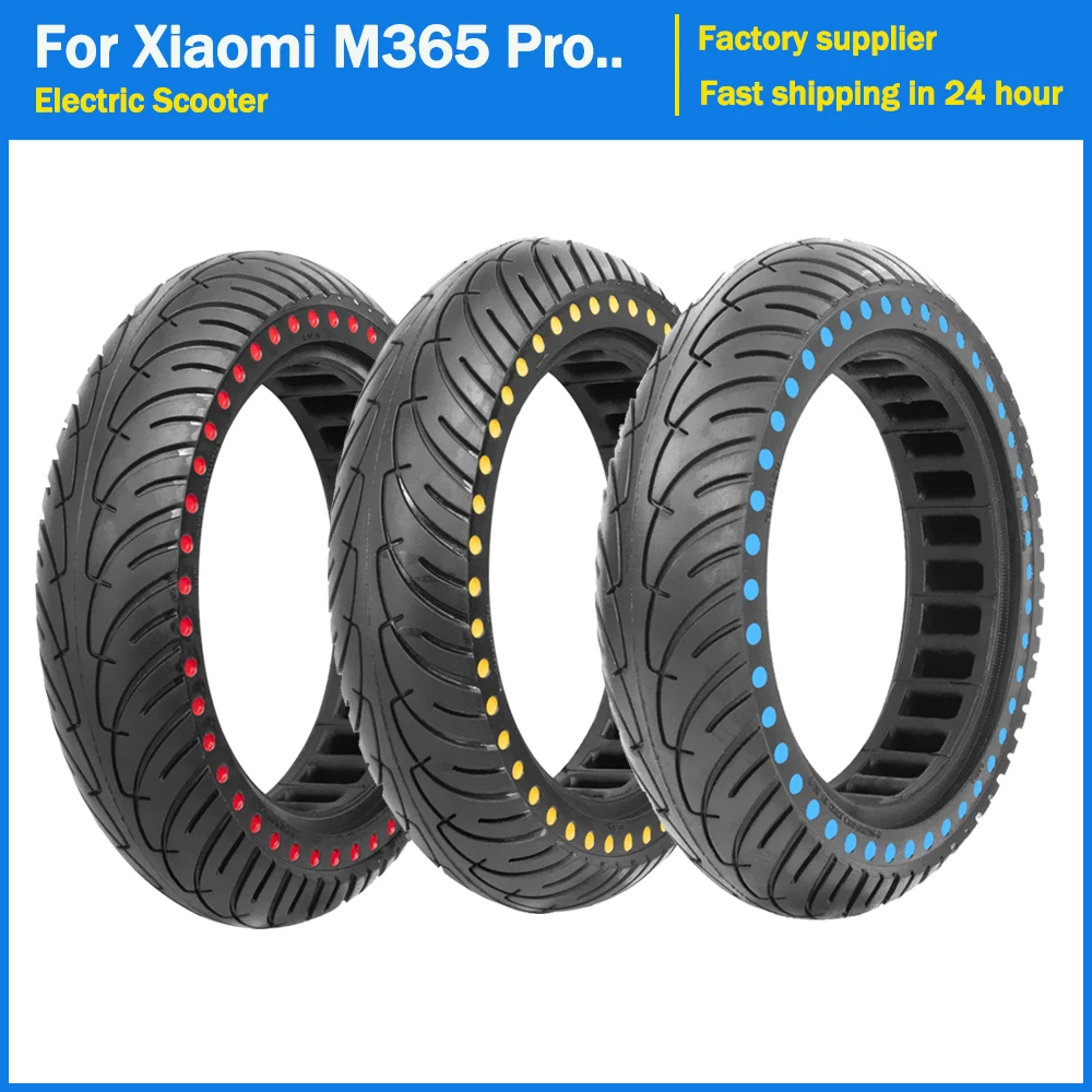 Updated 8.5 Inch Solid Tire for Xiaomi M365 1S Pro Electric Scooter Tires 8.5\'\' Rubber Honeycomb Anti-Explosion Tyre Wheel Parts