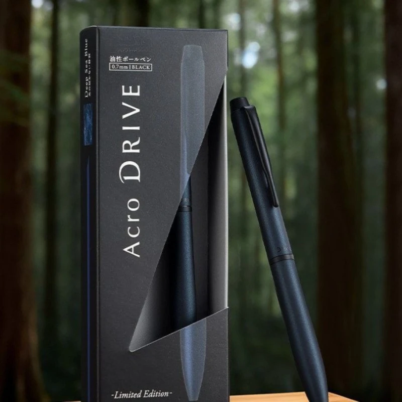 Japan Rollerball Pen PILOT ACRO Gel Pens DRIVE Black 0.7mm Metallic Texture Rotary Design Signature High Quality Writing Pen