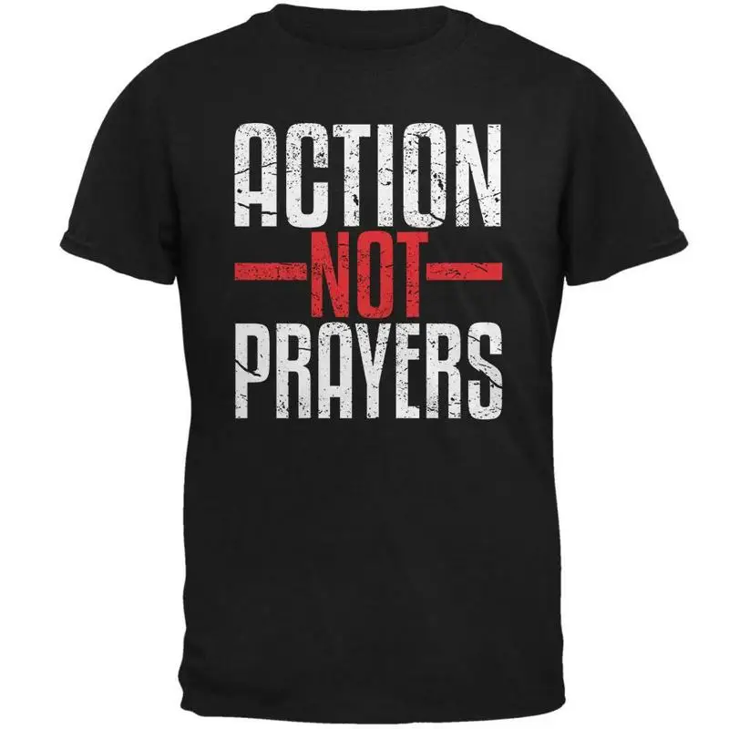

Мужская мягкая футболка Stop Gun Violence Action Not Prayers