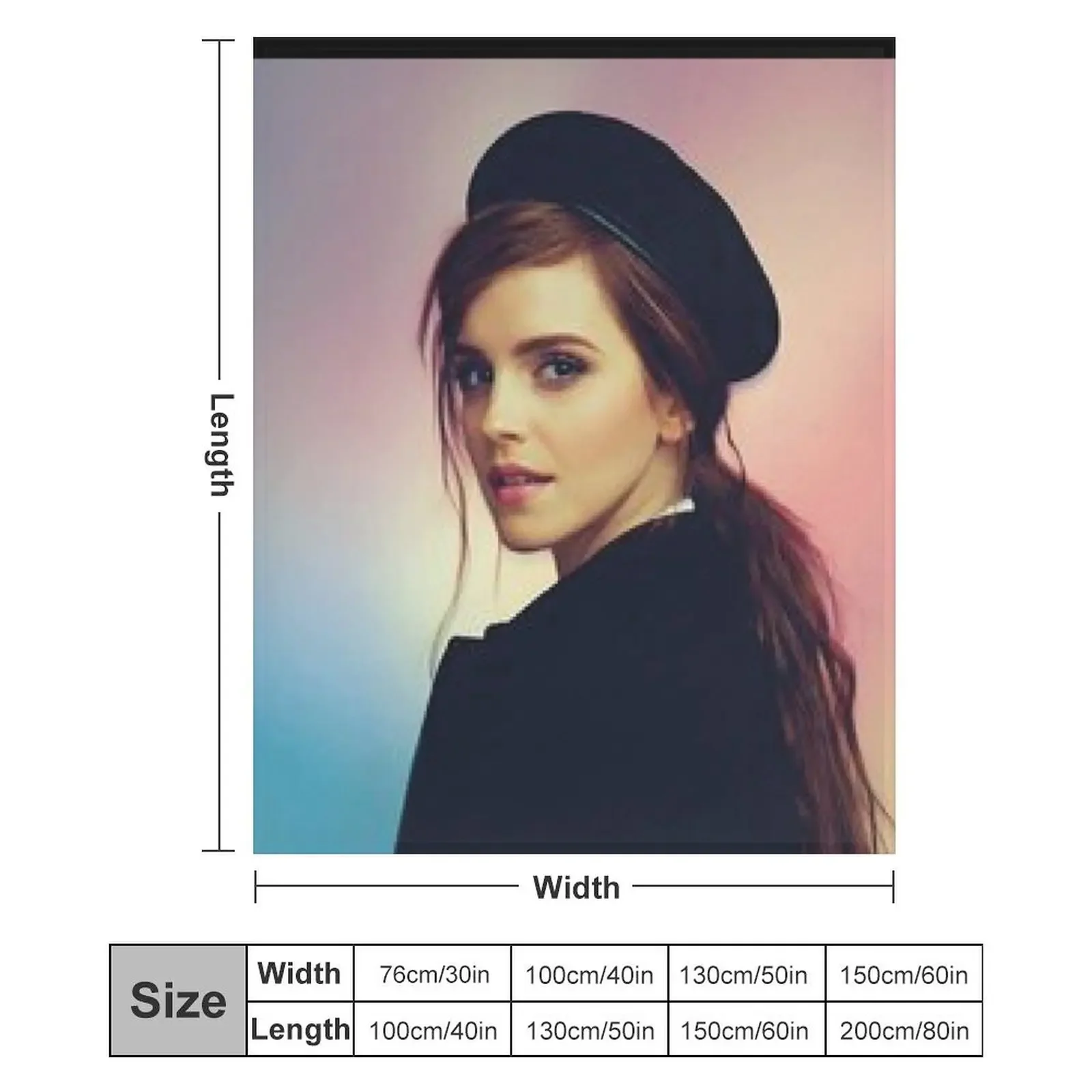 إيما واتسون رمي بطانية لبطانيات الأريكة الزخرفية أرائك الديكور بطانيات الشعر لبطانيات الأرائك