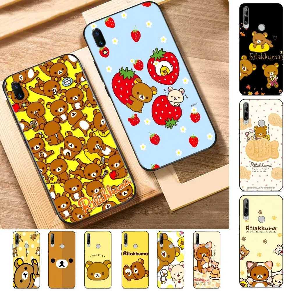 R-Rilakkuma Phone Case For Huawei Y9 6 7 5 Prime Enjoy 7s 7 8 plus 7a 9e 9plus 8E Lite Psmart Shell